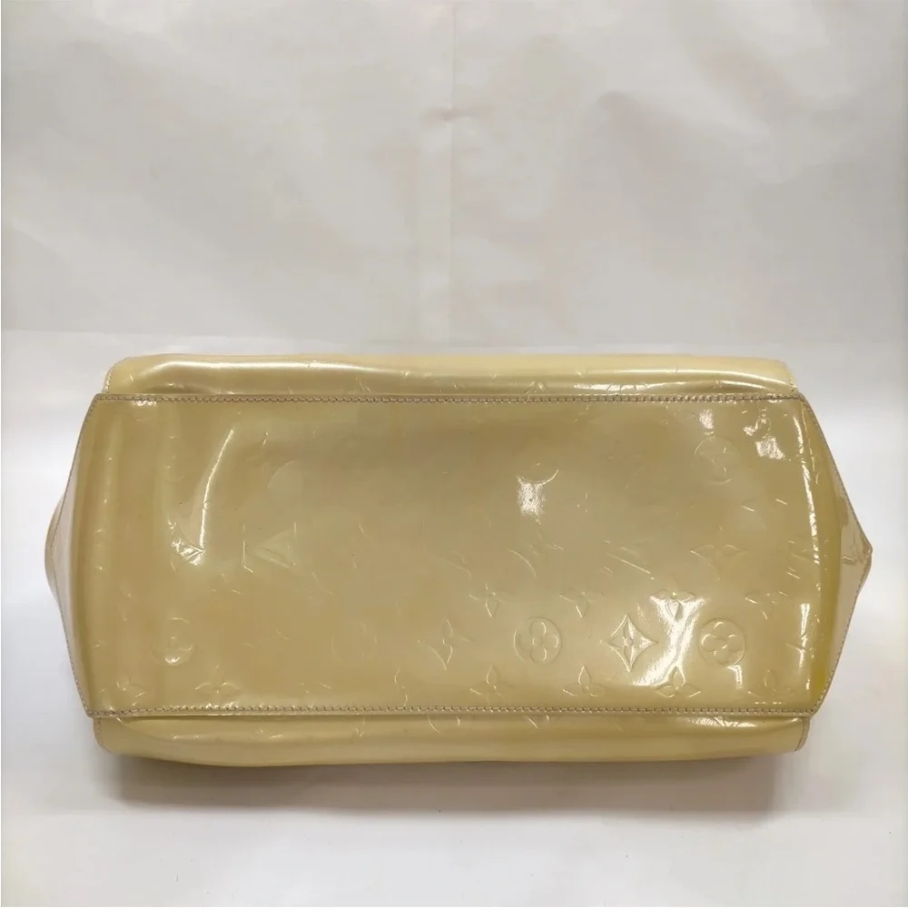 Louis Vuitton Sherwood GM Vernis Yellow Patent Leather Shoulder Bag Authentic
